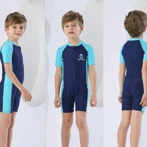 SUN PROTECTION BOY'S RASHGUARD ONE PIECE SWIMSUIT WATER SPORT